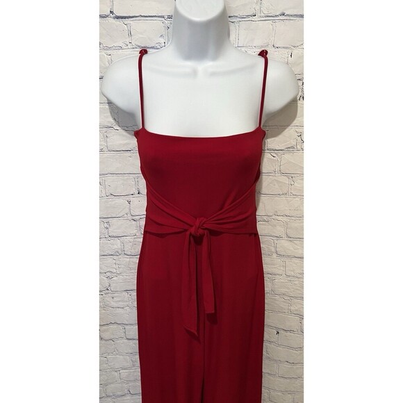 Emi Jumpsuit in Bright Red L'ACADEMIE Adjustable Straps - Revolve Size XS - Picture 3 of 9